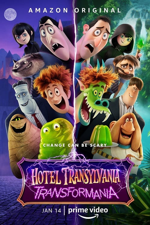Hotel Transylvania 4 Transformania (2022) โรงแรมผี หนีไปพักร้อน 4 เปลี่ยนร่างไปป่วนโลก โปสเตอร์